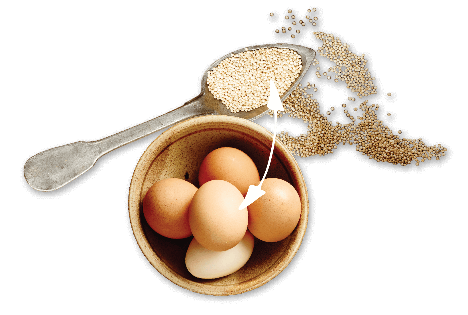 Whole Eggs + Quinoa = Muscle Strength